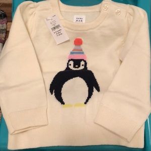 NWT Baby Gap penguin sweater
